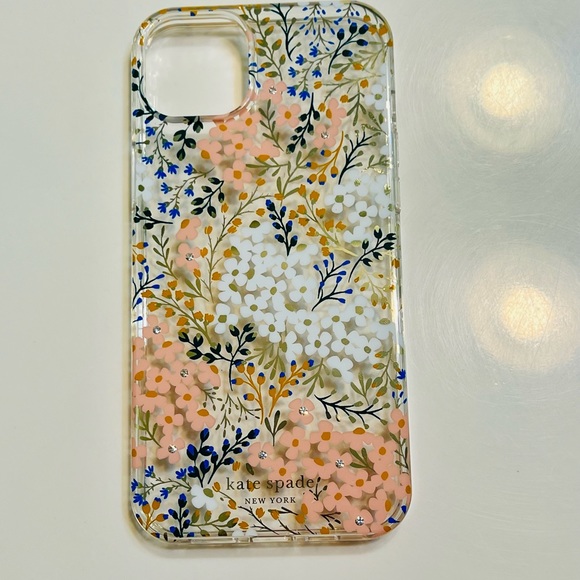 Kate Spade Hollyhock clear Case for iPhone 14 plus nwb - Picture 2 of 5